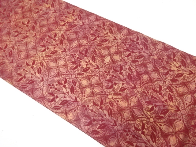 JAPANESE FUKURO OBI / WOVEN FLORAL SARASA